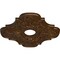 Ekena Millwork Peralta Ceiling Medallion (Canopies up to 4 5/8"), 17 3/4"OD x 3 1/8"ID x 1"P, Root Beer Crackle CM17PERBC - alternate 4